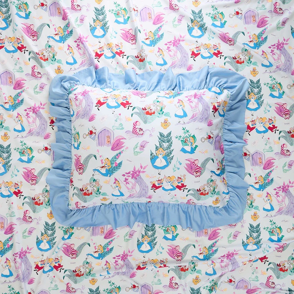 Posh Peanut Disney’s Alice in Wonderland Ruffled Pillowcase